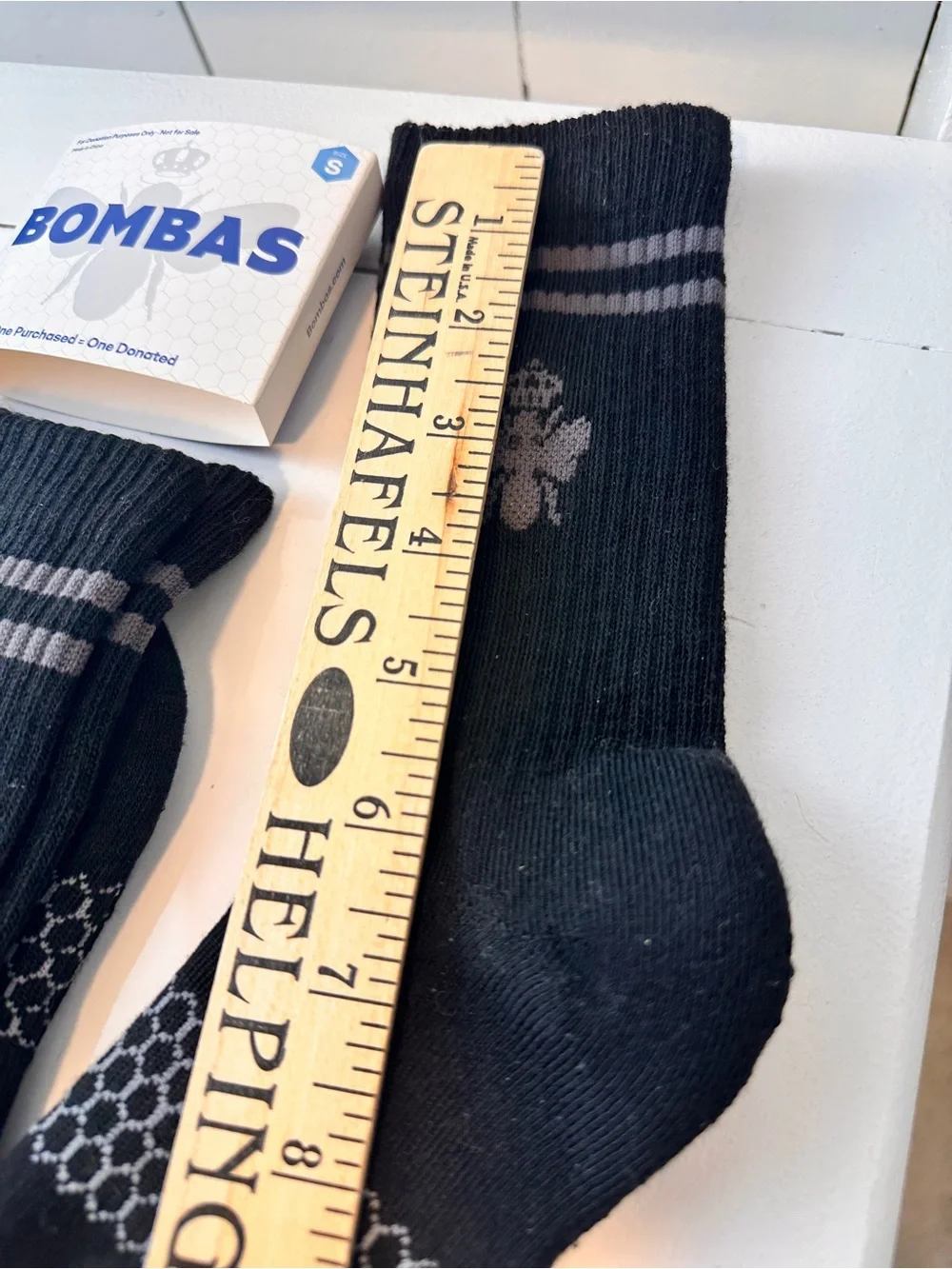 NEW Bombas 3 Pack Kids Black Crew Socks Unisex Youth